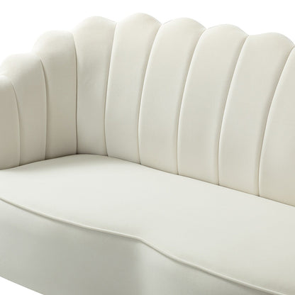Xabier 52''Loveseat with Flower Shaped Back Design