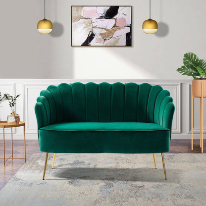 Xabier 52''Loveseat with Flower Shaped Back Design