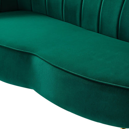 Xabier 52''Loveseat with Flower Shaped Back Design