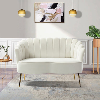 Xabier 52''Loveseat with Flower Shaped Back Design