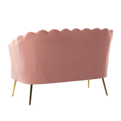 Xabier 52''Loveseat with Flower Shaped Back Design