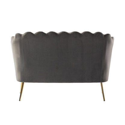 Xabier 52''Loveseat with Flower Shaped Back Design