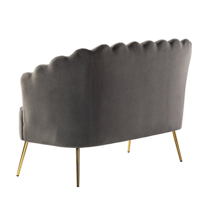 Xabier 52''Loveseat with Flower Shaped Back Design