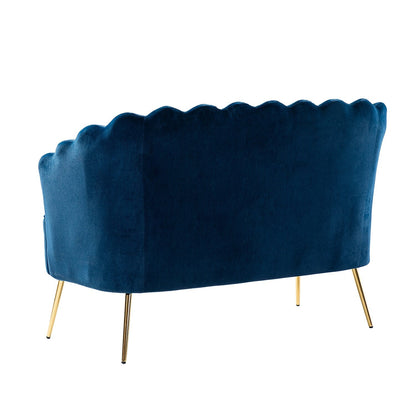 Xabier 52''Loveseat with Flower Shaped Back Design