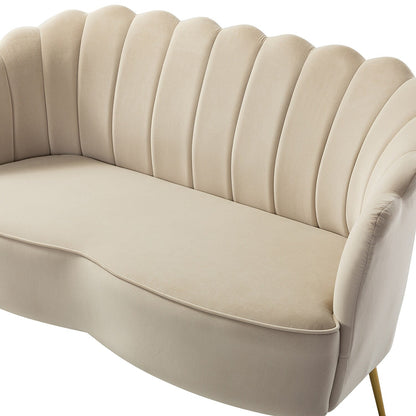 Xabier 52''Loveseat with Flower Shaped Back Design