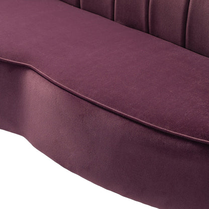Xabier 52''Loveseat with Flower Shaped Back Design