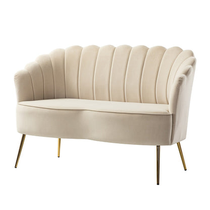 Xabier 52''Loveseat with Flower Shaped Back Design
