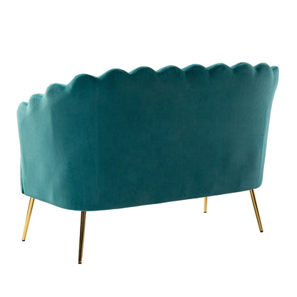 Xabier 52''Loveseat with Flower Shaped Back Design