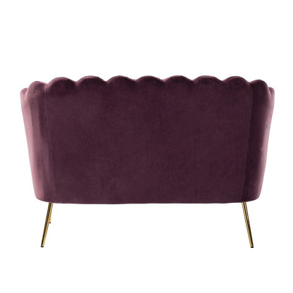 Xabier 52''Loveseat with Flower Shaped Back Design