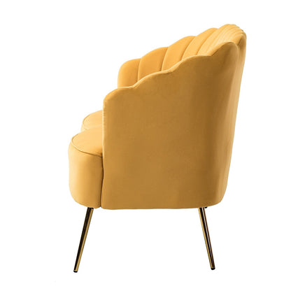 Xabier 52''Loveseat with Flower Shaped Back Design