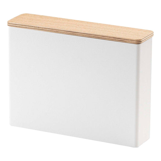 Yamazaki Home Kaffeefilteretui – Größe 04, Stahl und Holz, 04 Kaffeefilter, Deckel – L 2,05 x B 8,27 x H 6,1 Zoll