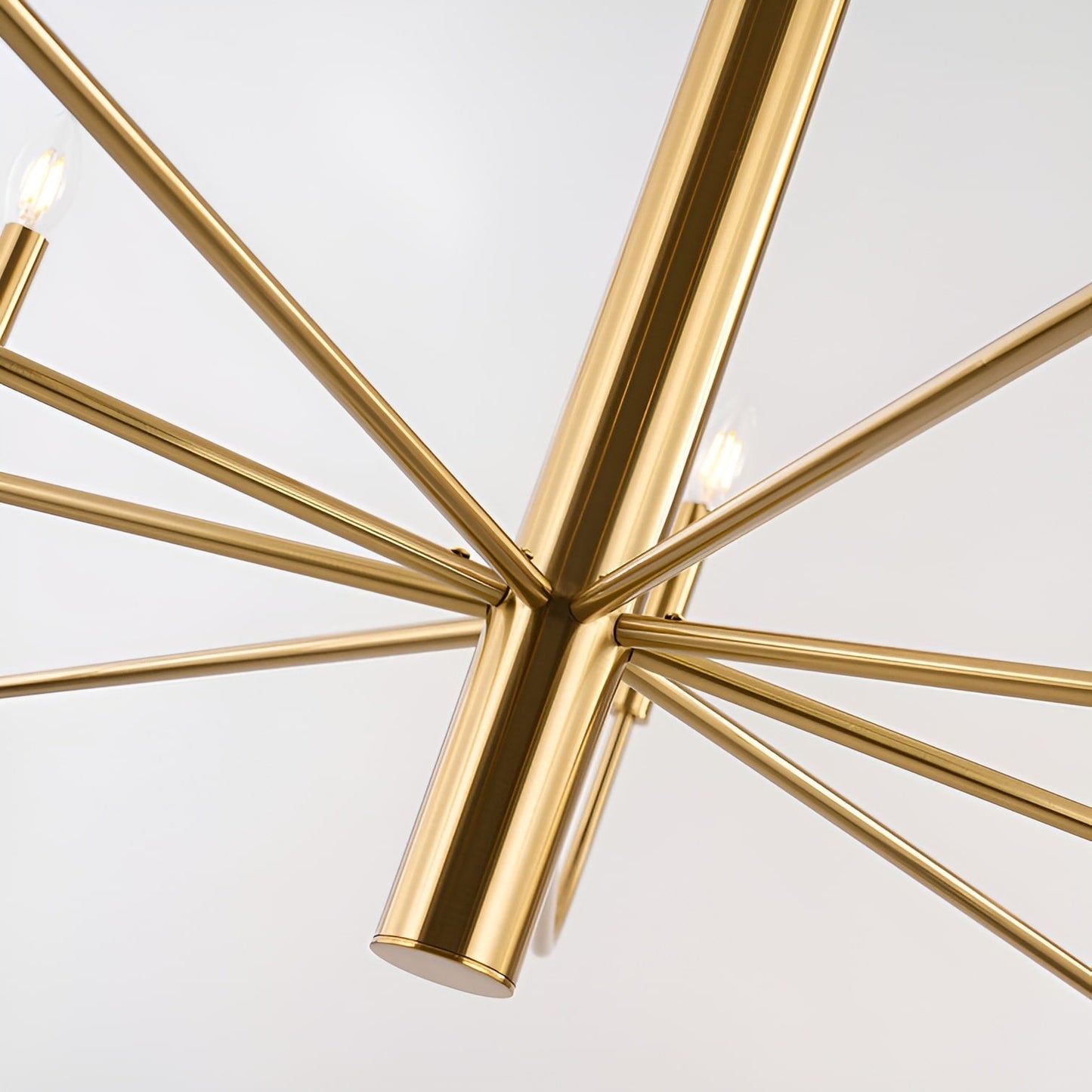 Minimalistischer Kerzenleuchter mit 15 Lichtern, 2-stufiges antikes Design – 48