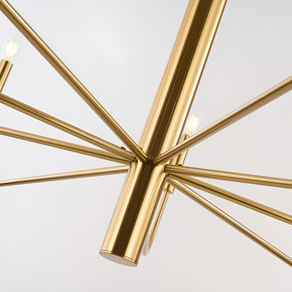 Minimalistischer Kerzenleuchter mit 15 Lichtern, 2-stufiges antikes Design – 48