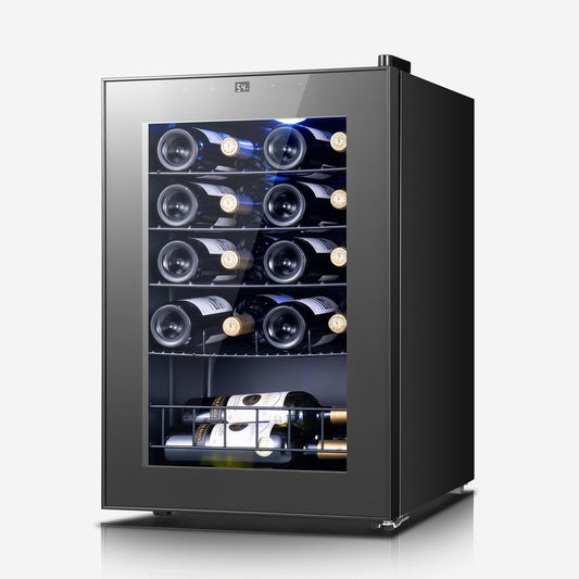 17 Zoll Wein-/Getränkekühlschrank, 20 Flaschen, freistehend, digitale Temperaturregelung