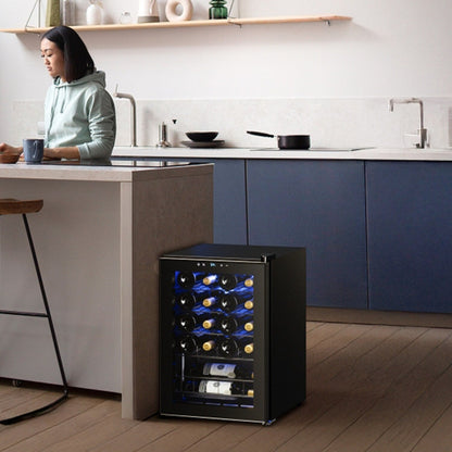 17 Zoll Wein-/Getränkekühlschrank, 20 Flaschen, freistehend, digitale Temperaturregelung