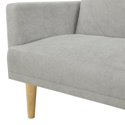 Yellow Snowflake Velvet Futon Sofa Bed