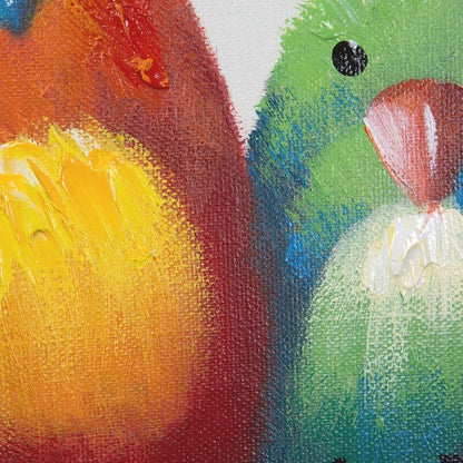 Yosemite Home Decor „Birds on a Wire I“, original handgemaltes Wandbild, mehrfarbig