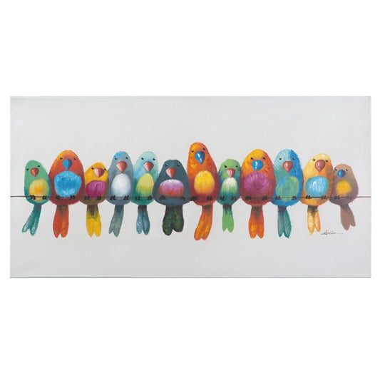 Yosemite Home Decor „Birds on a Wire I“, original handgemaltes Wandbild, mehrfarbig