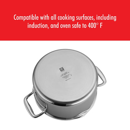 ZWILLING Clad CFX Dutch Oven, 6 qt, Edelstahl, Keramik, antihaftbeschichtet