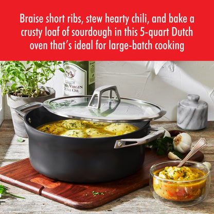 ZWILLING Motion Dutch Oven aus hartanodisiertem Aluminium mit Antihaftbeschichtung