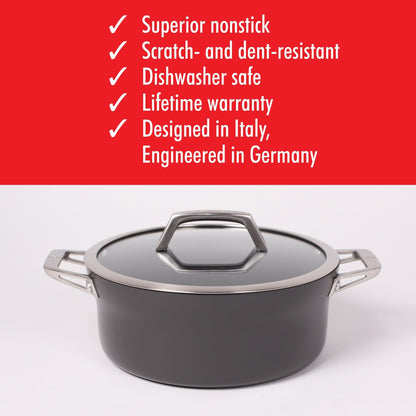 ZWILLING Motion Dutch Oven aus hartanodisiertem Aluminium mit Antihaftbeschichtung