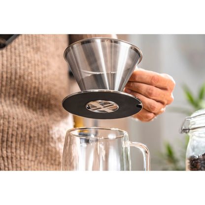 ZWILLING Sorrento Pour Over Kaffeefilter aus Edelstahl – Silber – 1 Stück