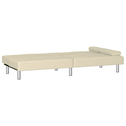 vidaXL Sofa Bed Foldable Sleeper Sofa Couch Bed with Cup Holders Faux Leather - 78.7 x 35 x 27.6