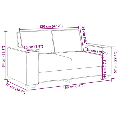 vidaXL Sofa Black